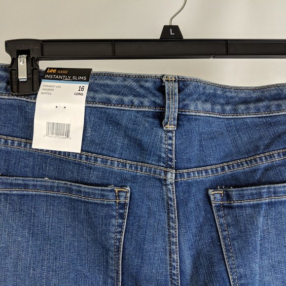 Women's Instantly Slims Lee  Straight Leg Jeans - Picture 7 of 9